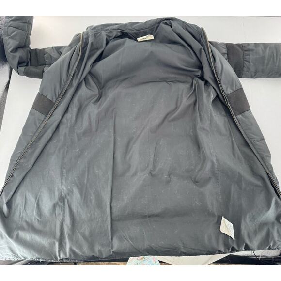 MM6 Maison Margiela Coat Sz 38 Long Puffer Down Duck Black Minimalist - Picture 6 of 16